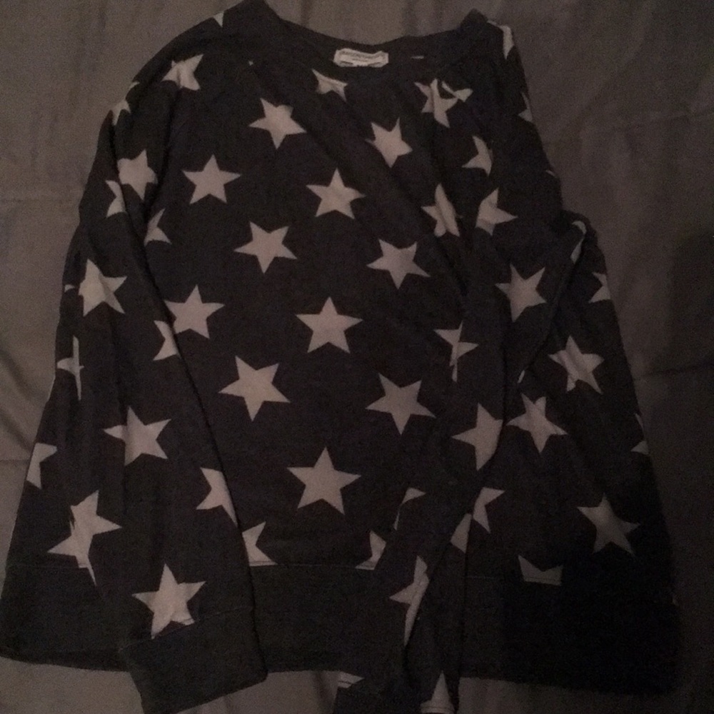 Soft crew neck star sweater